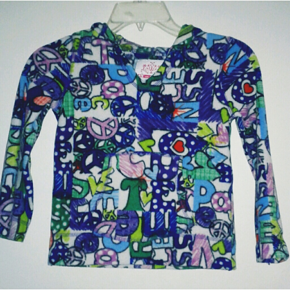 GIRL'S Children's Place Peace Hoodie